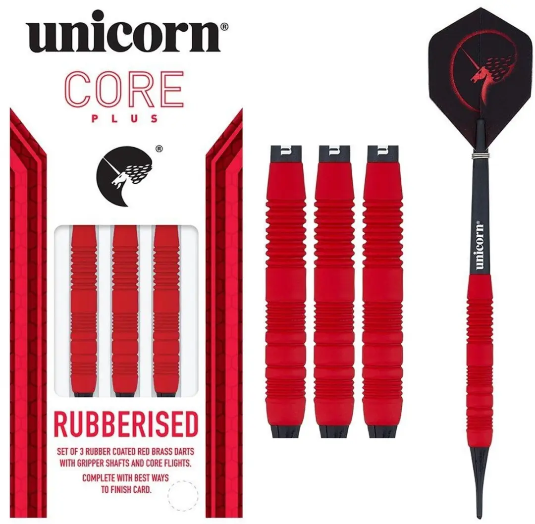 Unicorn Core Plus Rubberised Darts