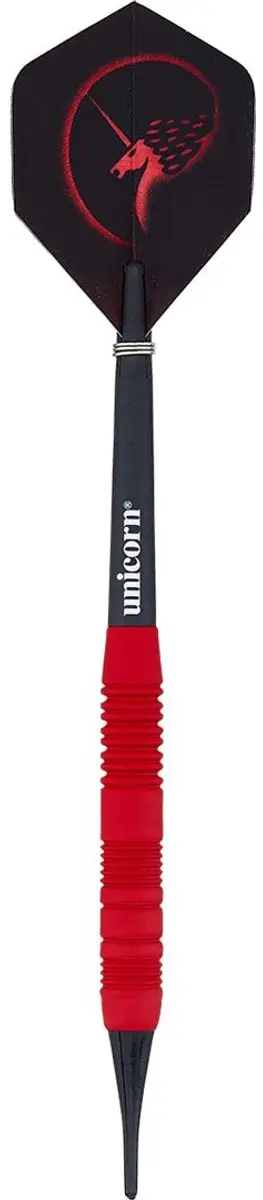 Unicorn Core Plus Rubberised Darts - 3 Stuks - Rood