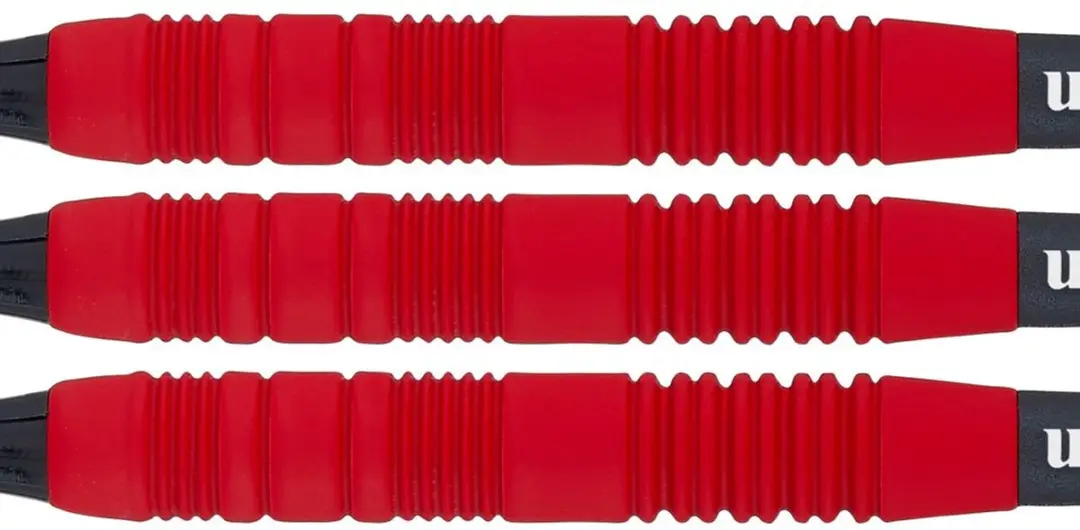 Unicorn Core Plus Rubberised Darts - 3 Stuks - Rood