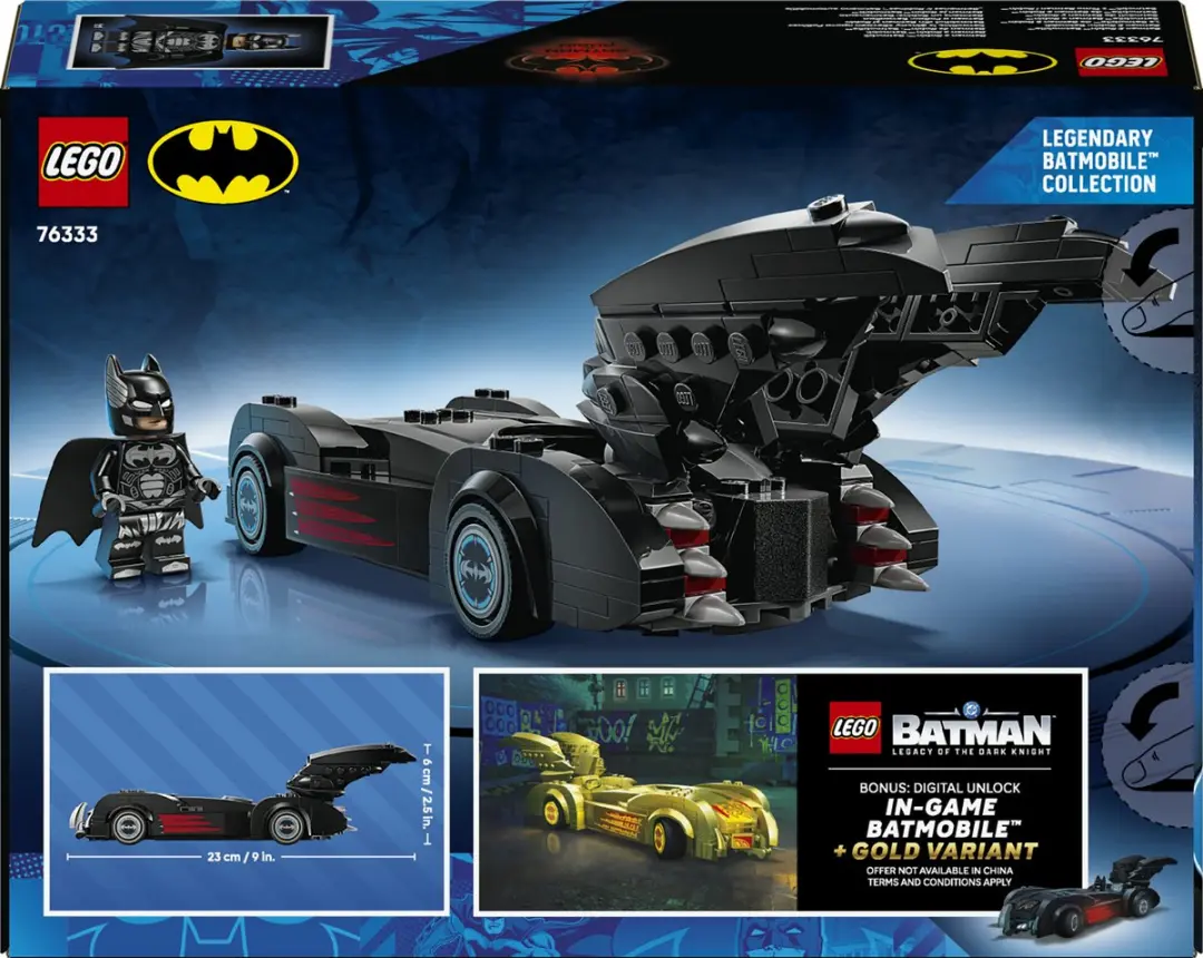 LEGO DC Batman & Robin Batmobile 76333 - 272 Stukken