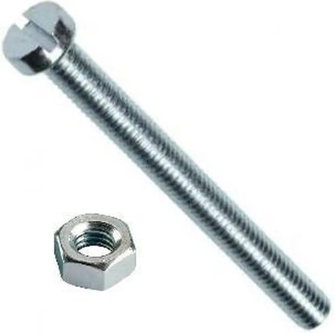 Metaalschroeven cilinderkop verzinkt m4x40mm