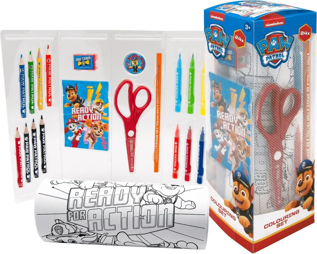 PAW Patrol Teken en Schrijf Toren - 24-delig Multi Colour