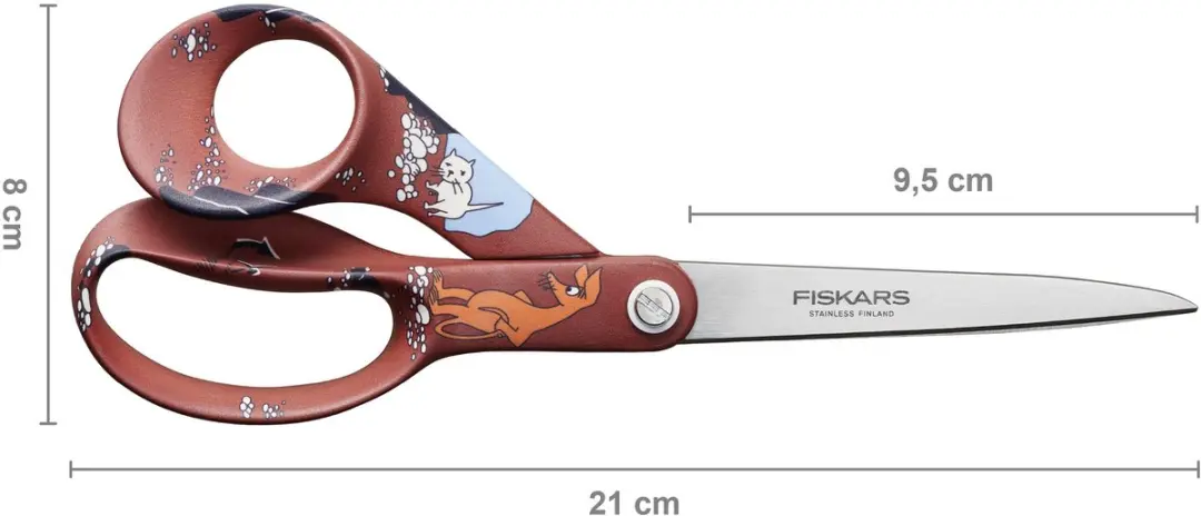 Fiskars Moomin Papierschaar Sniff 21cm - Bruin