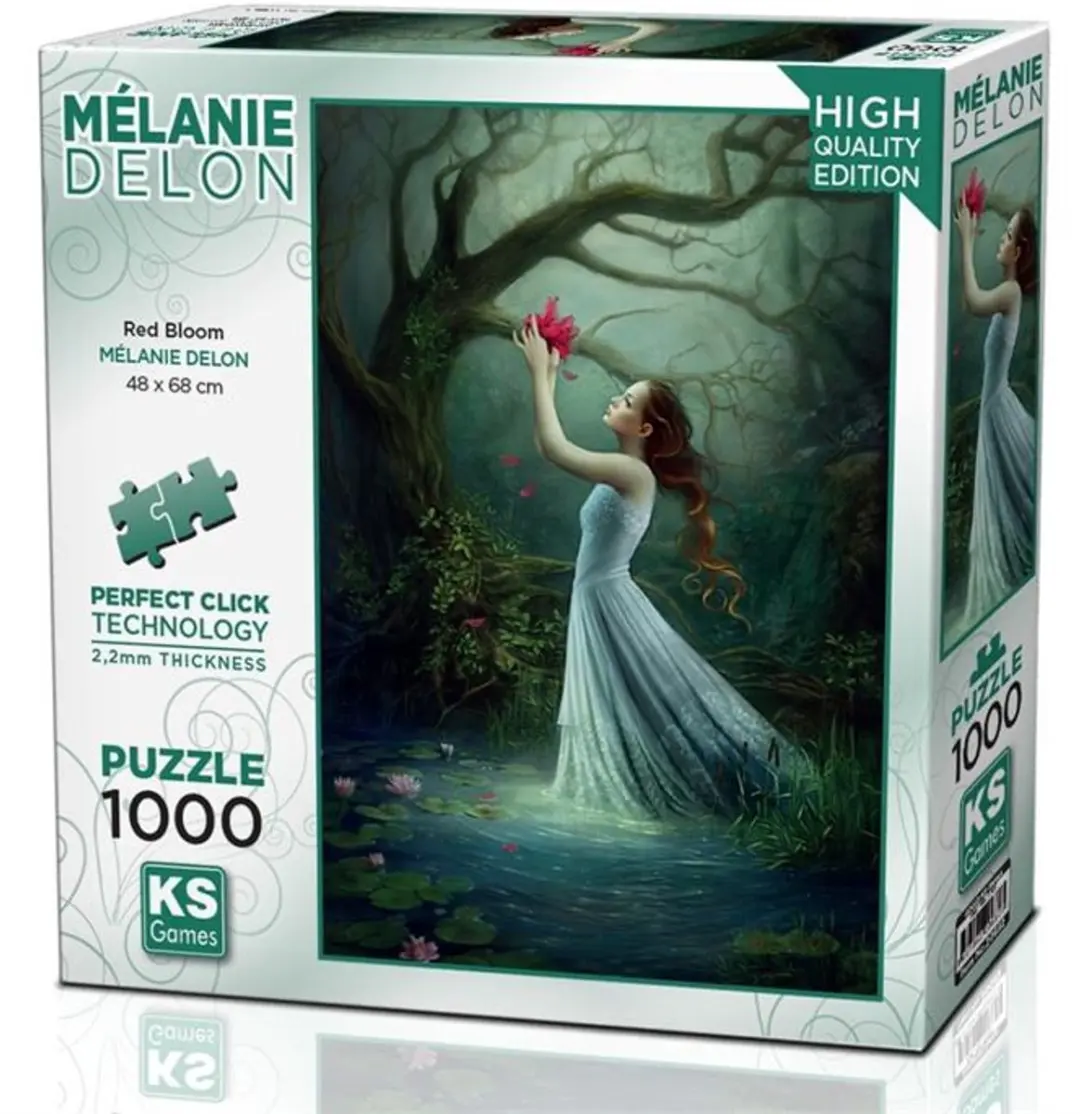 KS Games Mélanie Delon Red Bloom Puzzel - 1000 Stukjes - Meerkleurig