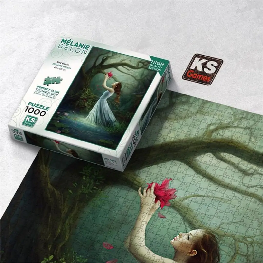 KS Games Mélanie Delon Red Bloom Puzzel - 1000 Stukjes - Meerkleurig