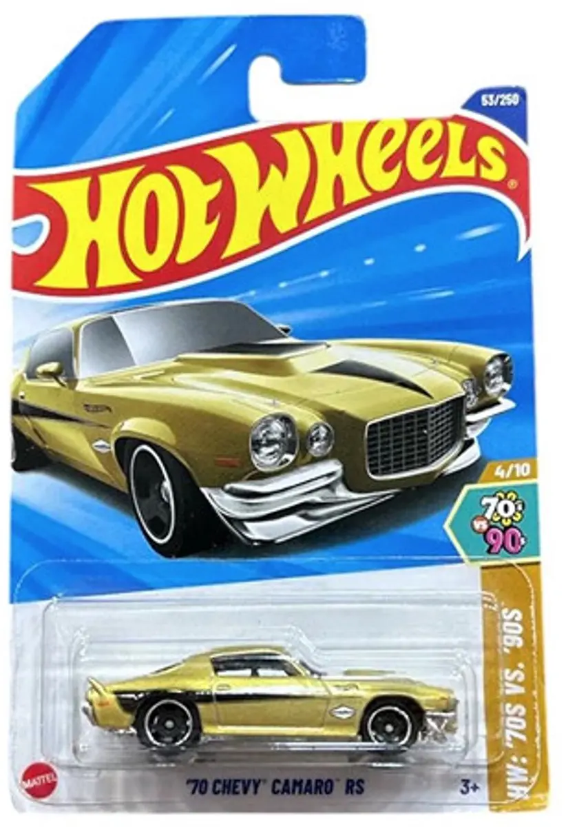Hot Wheels '70 Chevy Camaro Gold HW 21A - 1:64