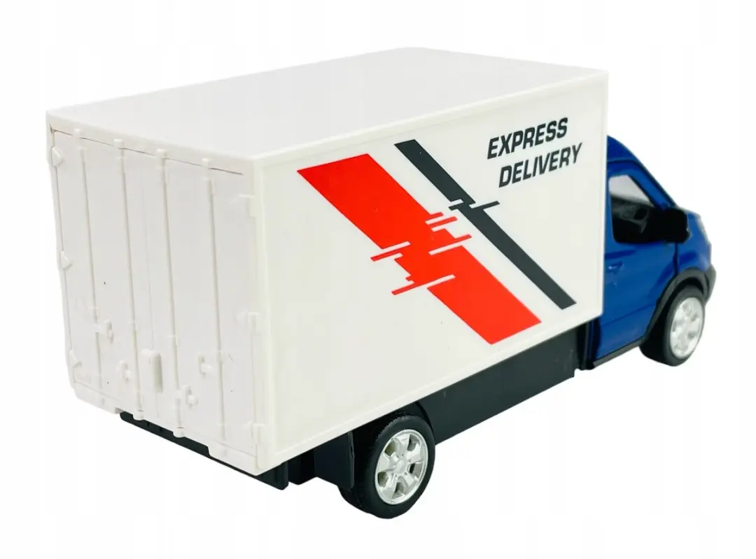 Hot Wheels RMZ City Ford Transit Chassis Blauw Metaal 13,5cm