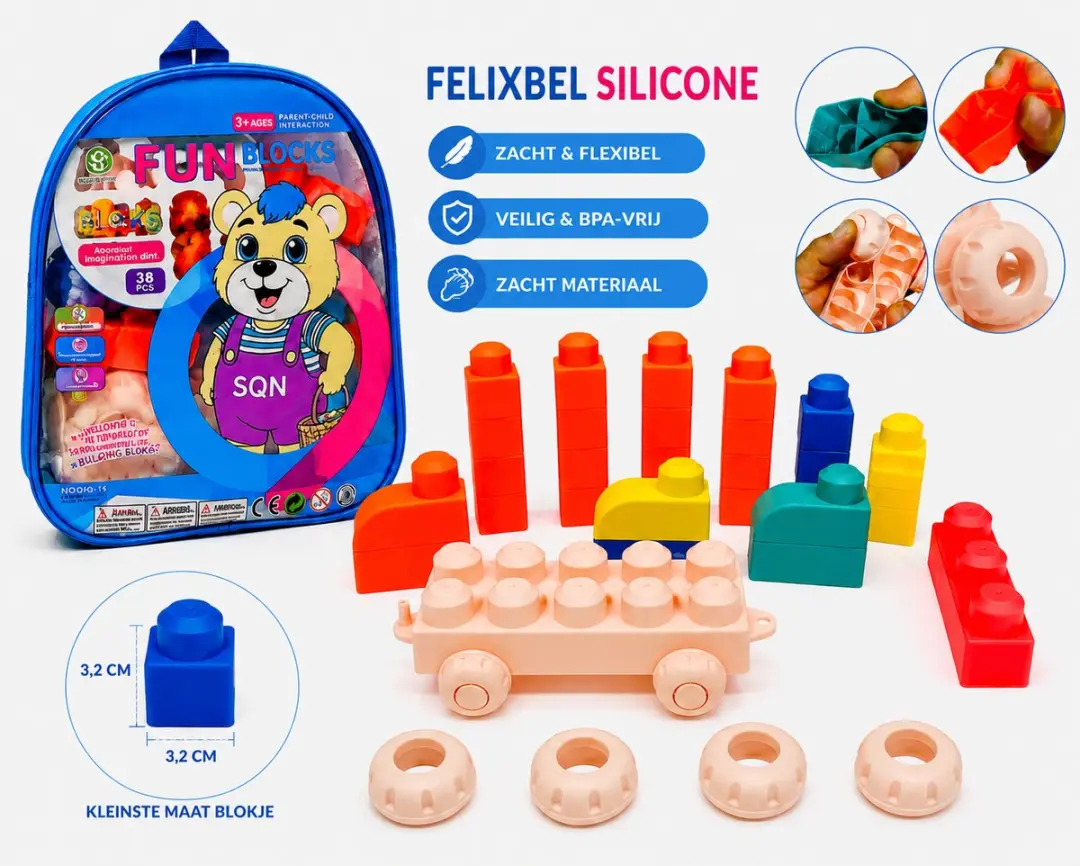 YJ Toys Siliconen Bouwblokken SQN-14