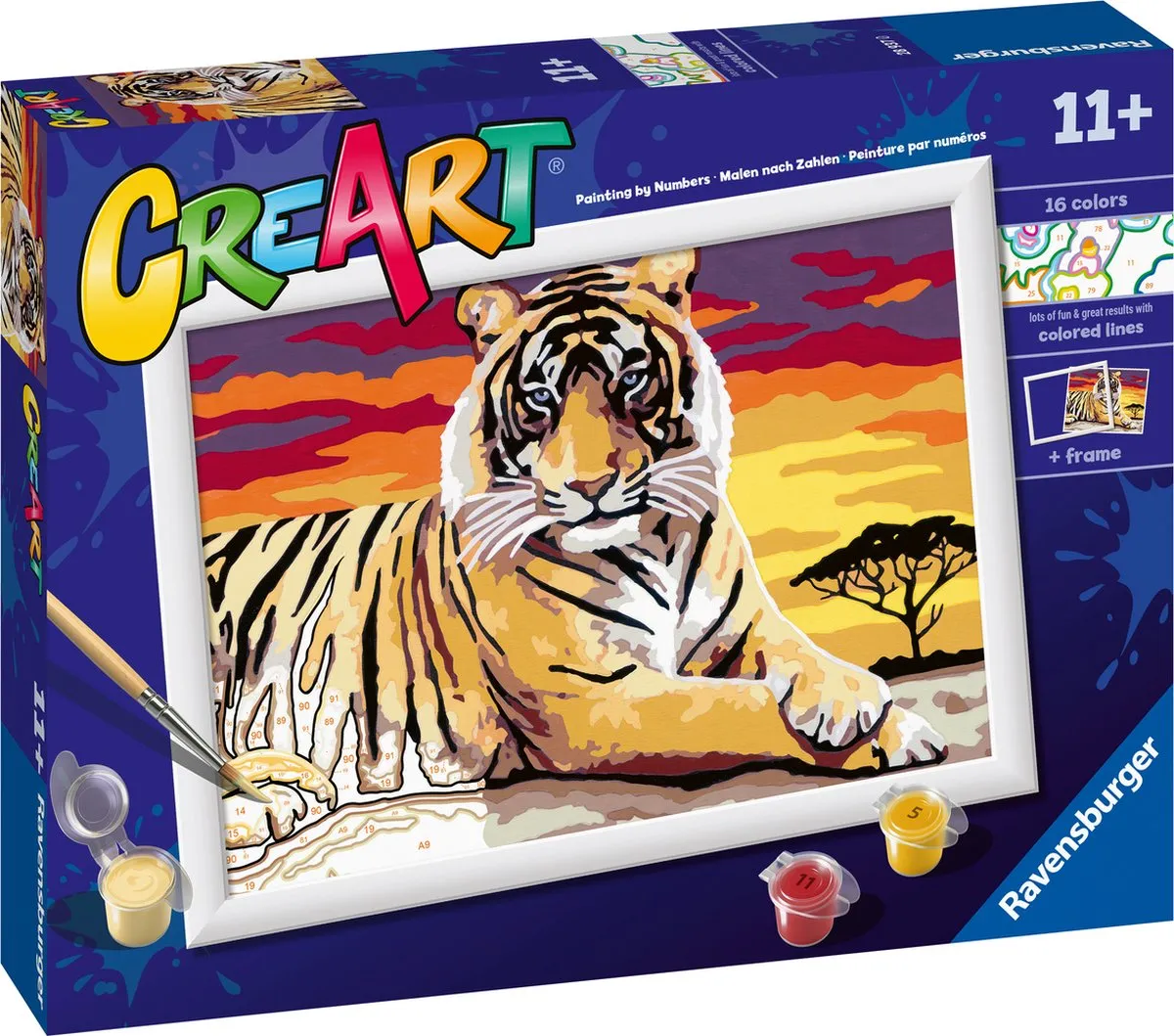 Ravensburger CreArt Majestic Tiger Schilderen op nummer