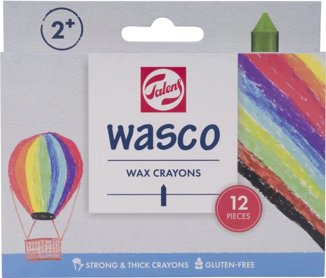 Talens Wasco Waskrijt Set - 12 Kleuren