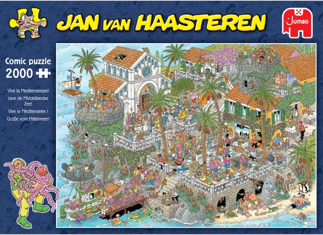Jan van Haasteren Leve de Middellandse Zee! Puzzel - 2000 Stuks