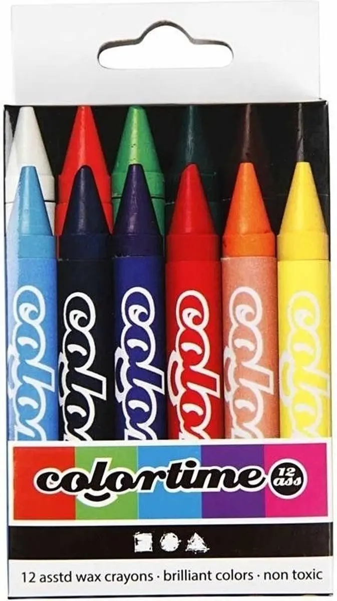Creativ Company Waskrijtjes 12 Stuks - Multi