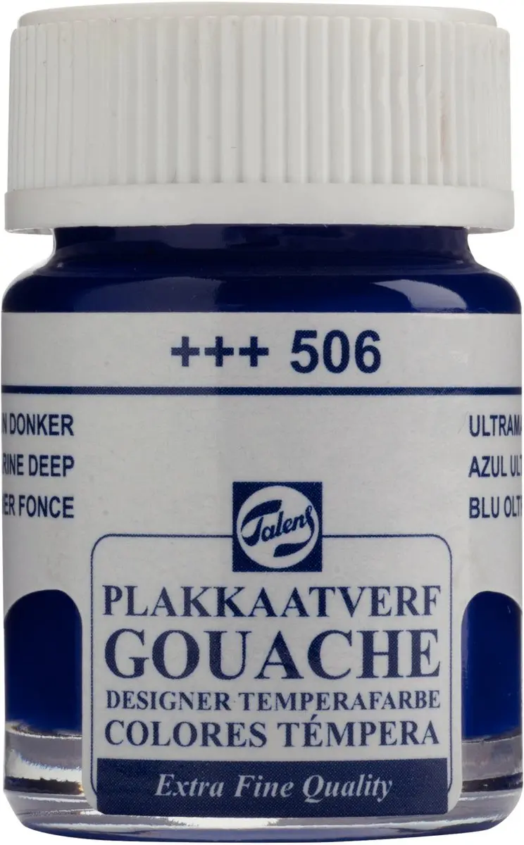 Talens Plakkaatverf Extra Fijn Ultramarijn Diep 506
