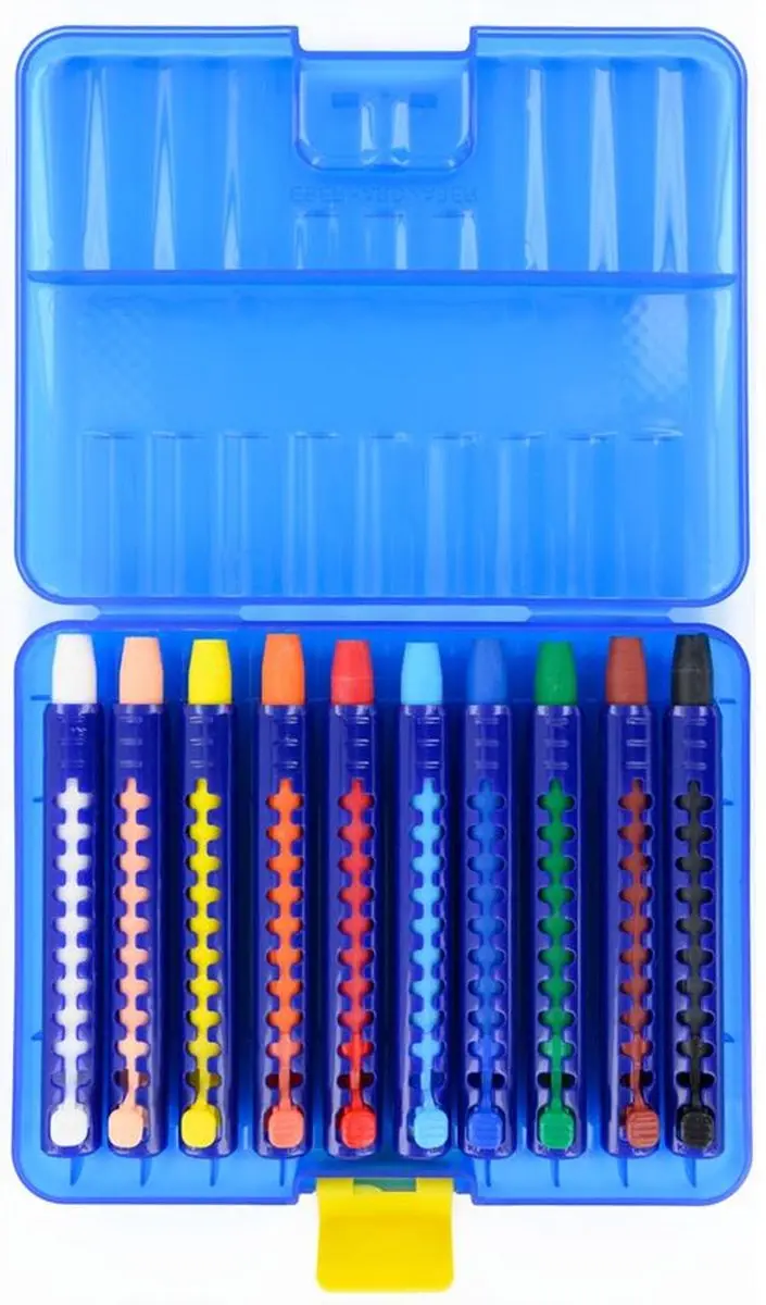 Eberhard Faber EF-521110 Waskrijtbox - 10 Stuks - Assorti