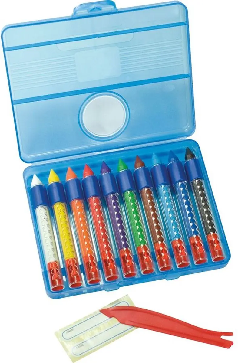 Eberhard Faber EF-521110 Waskrijtbox - 10 Stuks - Assorti