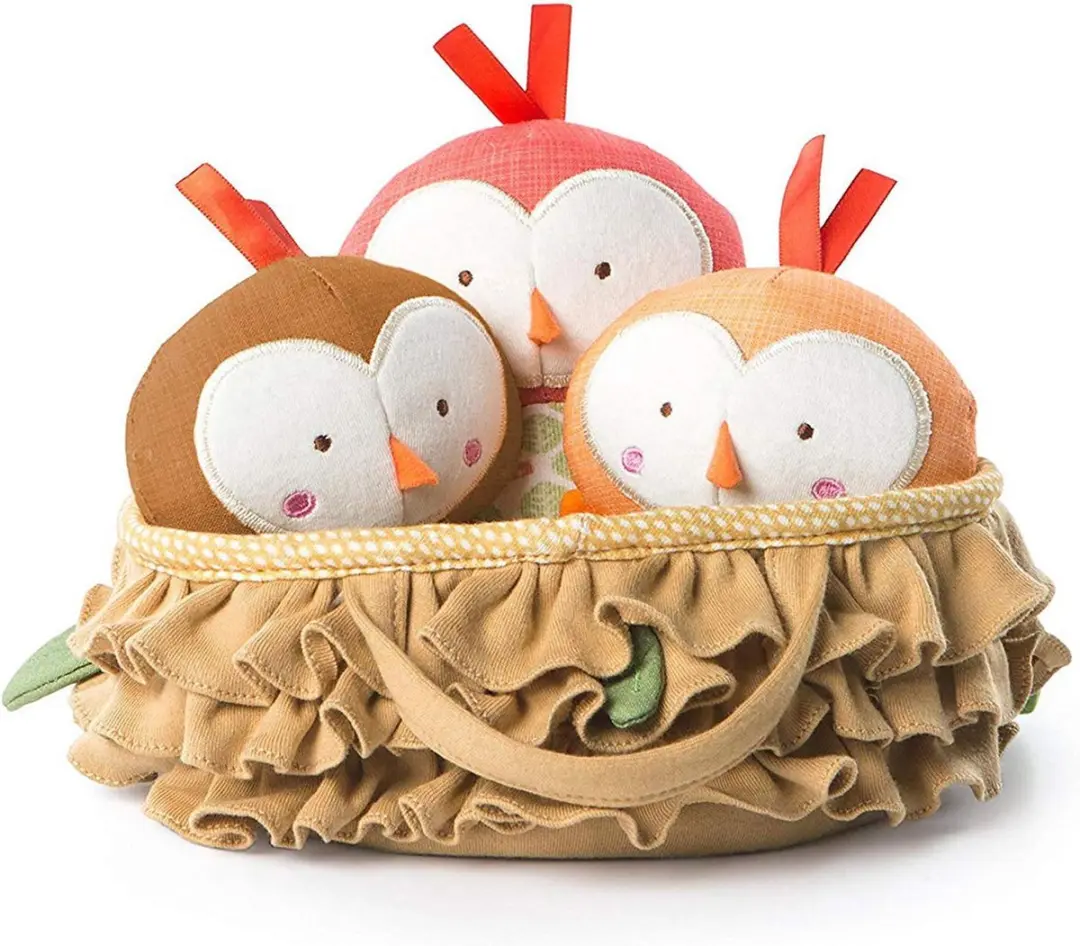 Bright Starts Simply Naturals Tweeting Vogels in Nest Set