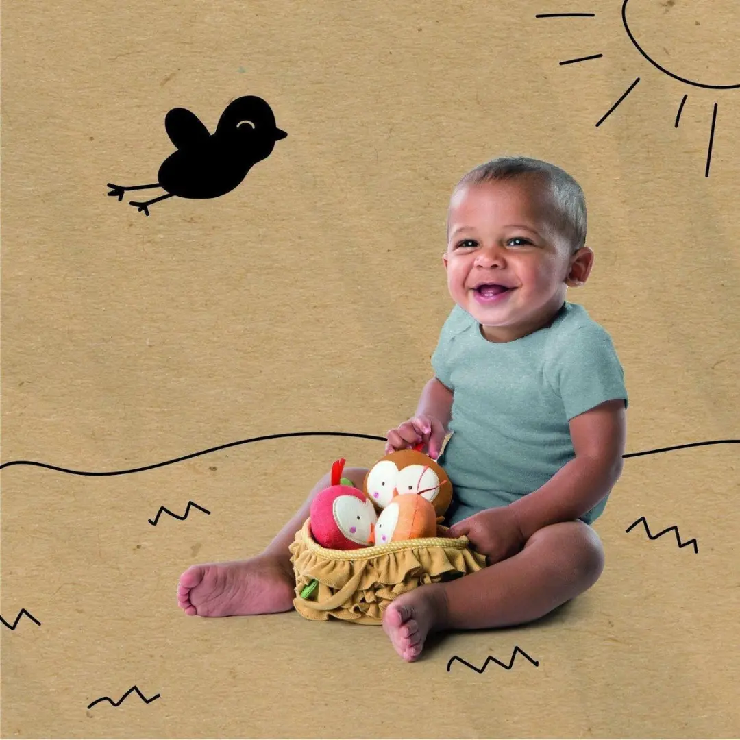 Bright Starts Simply Naturals Tweeting Vogels in Nest Set