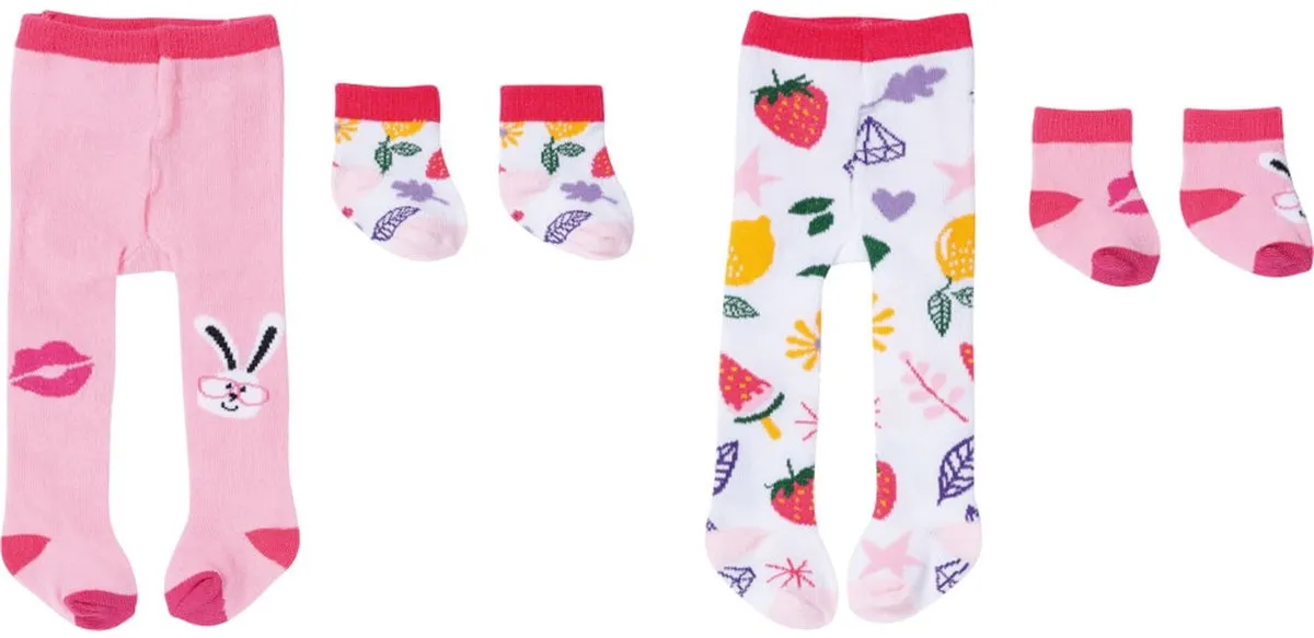 Baby Born Maillot en Sokjes Assorti - Multi