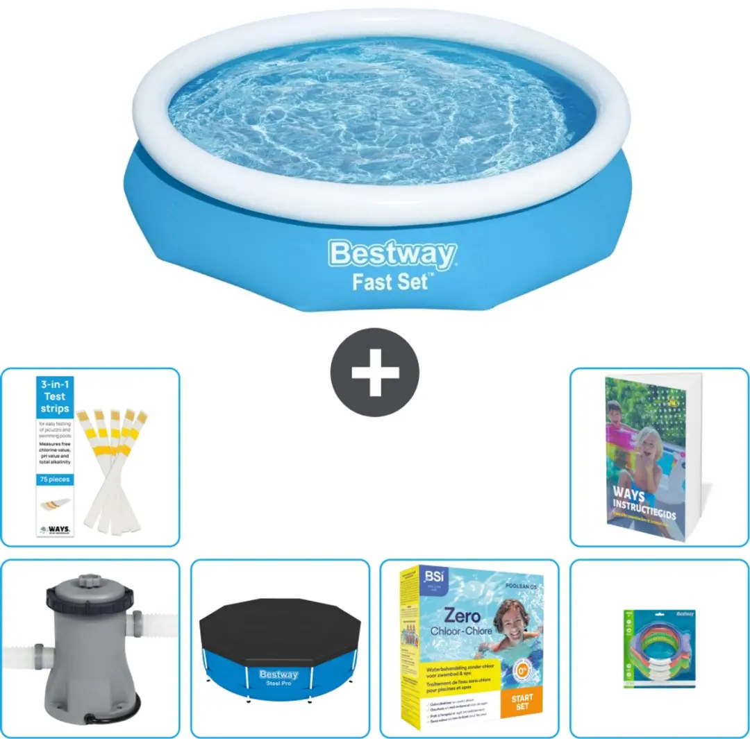 Bestway Fast Set Rond Zwembad 305x66cm