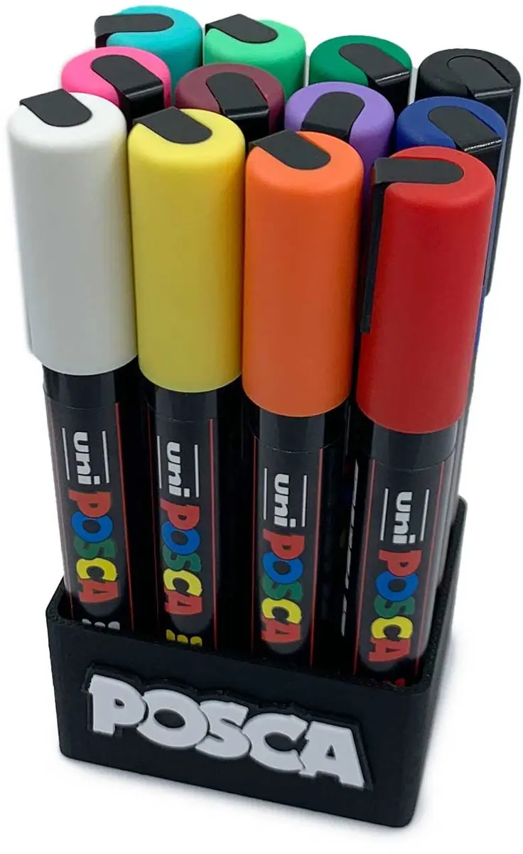 Posca PC-5M Markersset 12-delig - Veelkleurig