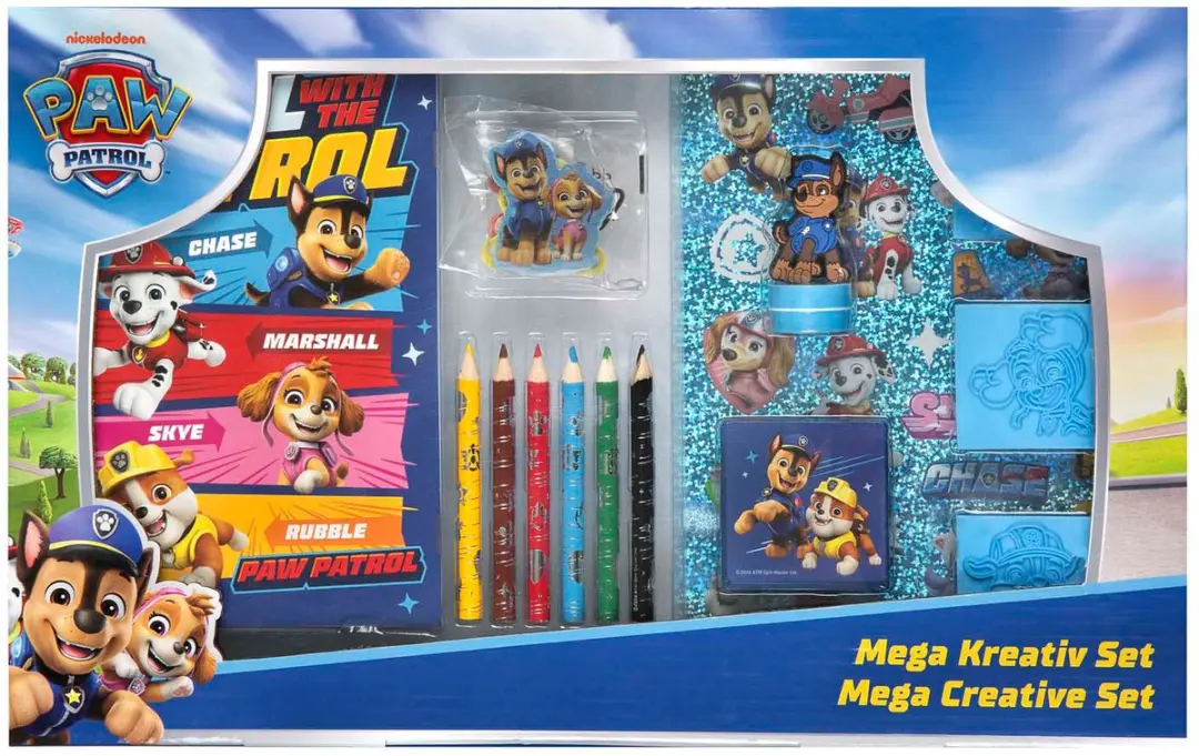 Van der Meulen Paw Patrol Kleur- en Stempelset
