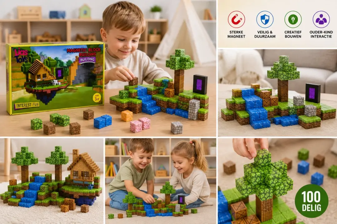 LiasToys Magnetische Bouwstenen 100 Stuks - Educatief