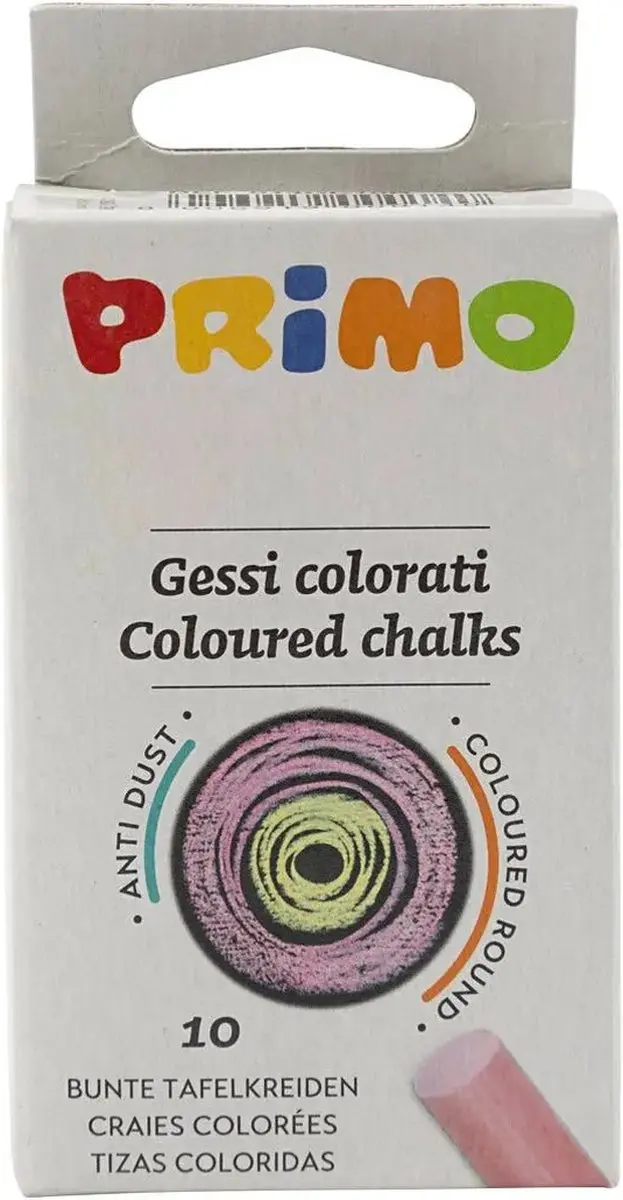 Creativ Company Primo Schoolbordkrijtjes - 10 Stuks - Multi