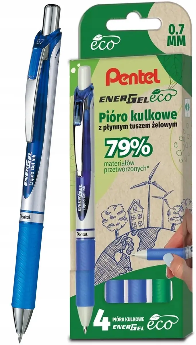 Pentel EnerGel Eco BL77 Gelpen Set