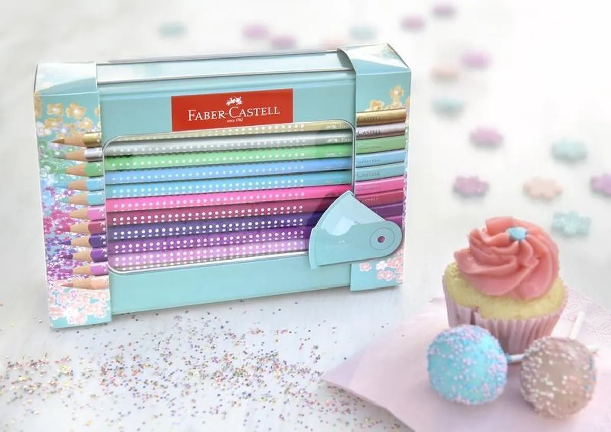 Faber-Castell Sparkle Kleurpotloden 20 Stuks - Inclusief Puntenslijper