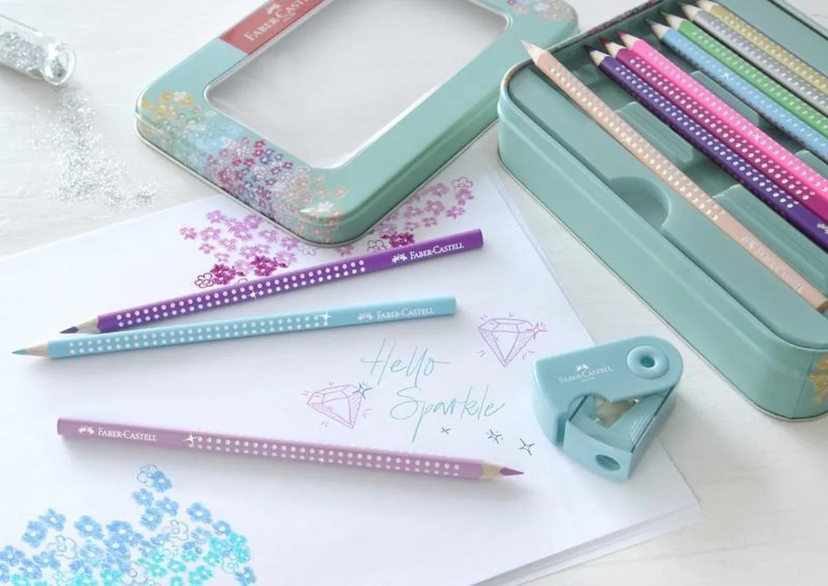 Faber-Castell Sparkle Kleurpotloden 20 Stuks - Inclusief Puntenslijper