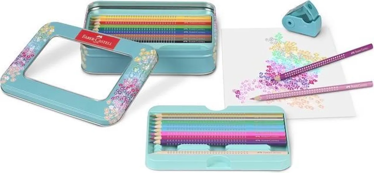 Faber-Castell Sparkle Kleurpotloden 20 Stuks - Inclusief Puntenslijper