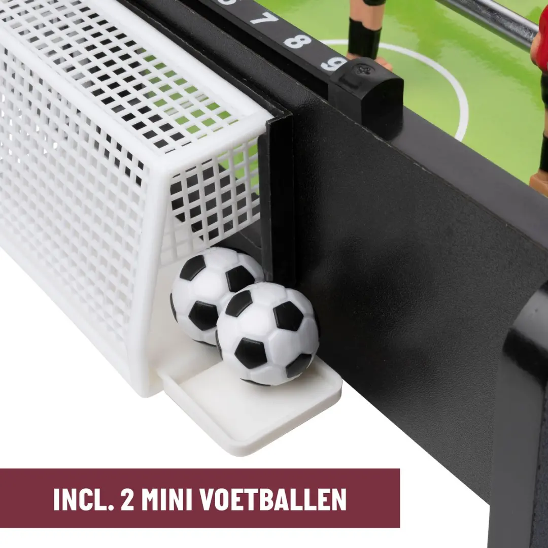Umbro Tafelvoetbal 12 Spelers 2 Ballen - 61cm - Zwart