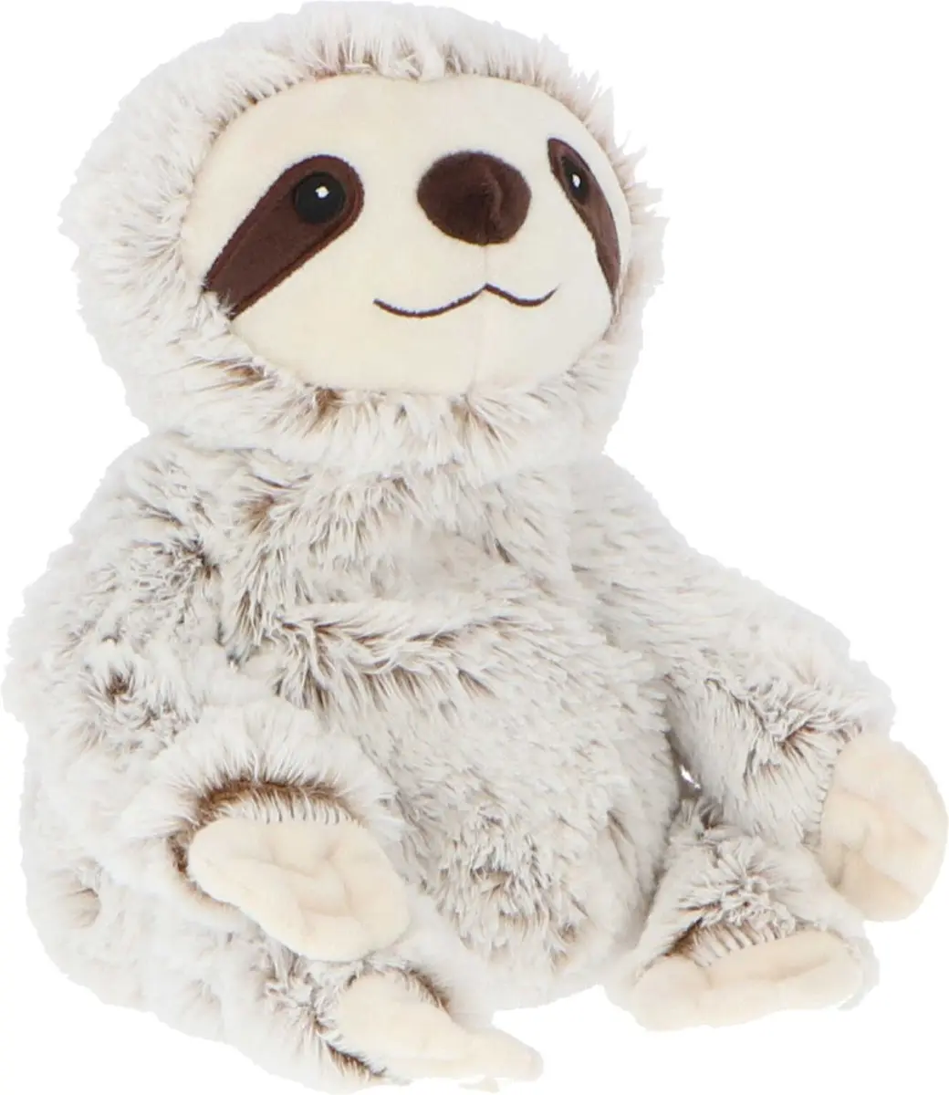 Warmies Magnetronknuffel Luiaard 30cm - Grijs