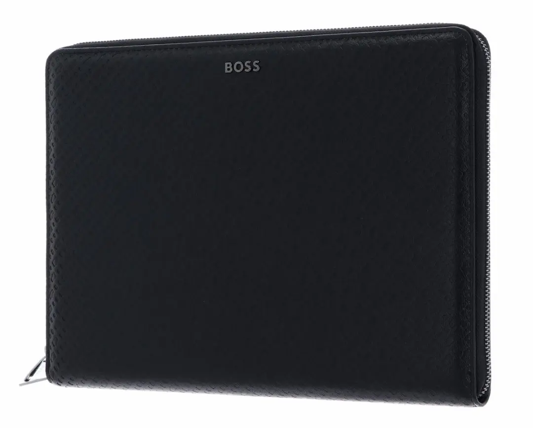 BOSS Monogram Zipped A4 Schrijfmap