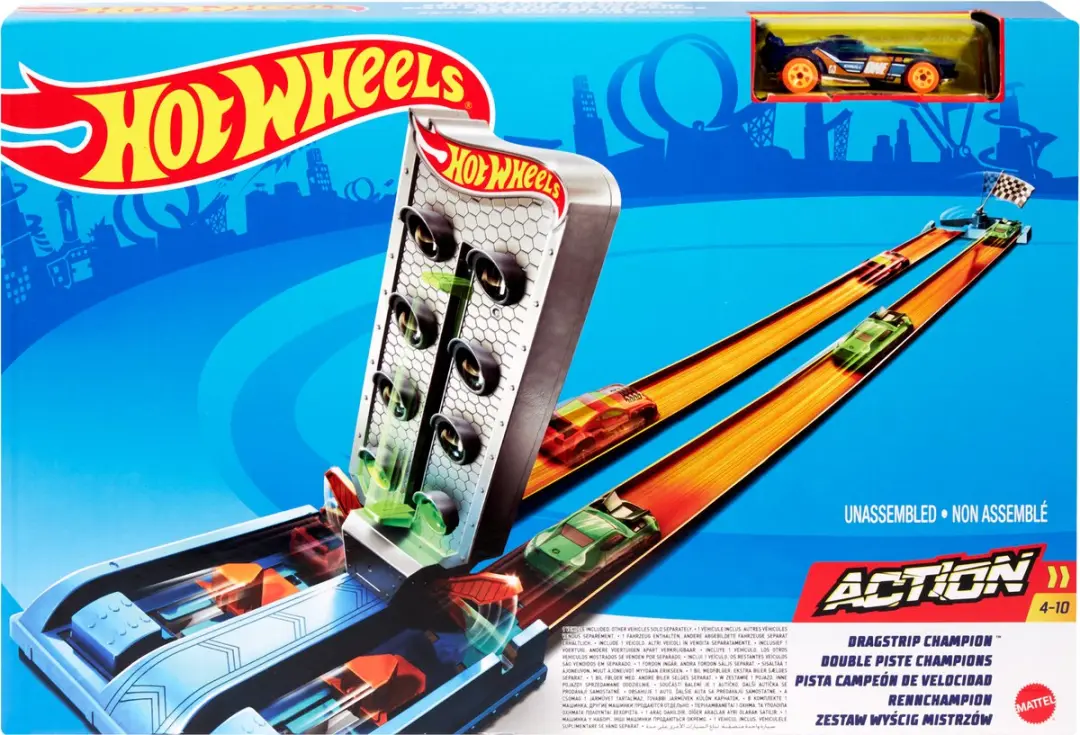Hot Wheels Action Championship Trackset GBF81/GBF82 - Multicolor