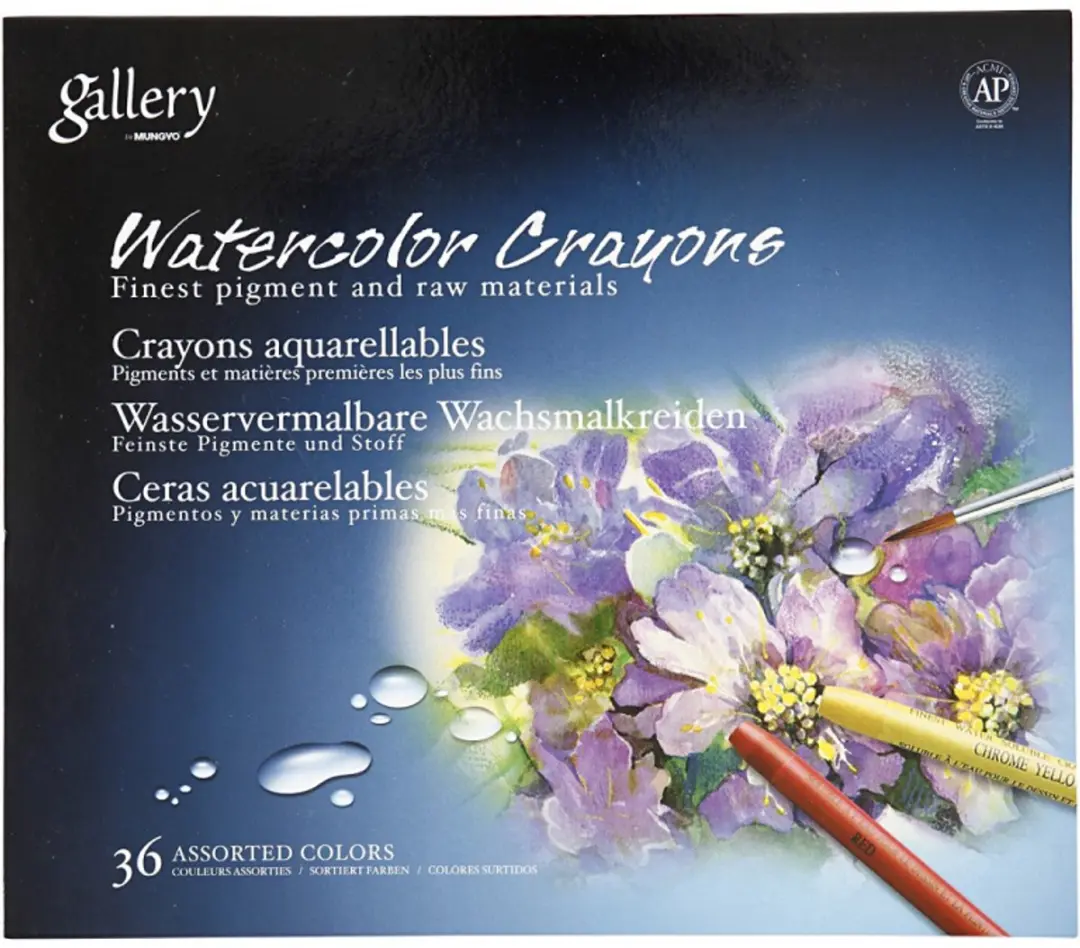 Mungyo Gallery Aqua Crayons Aquarelkrijt 36 Stuks - Meerkleurig