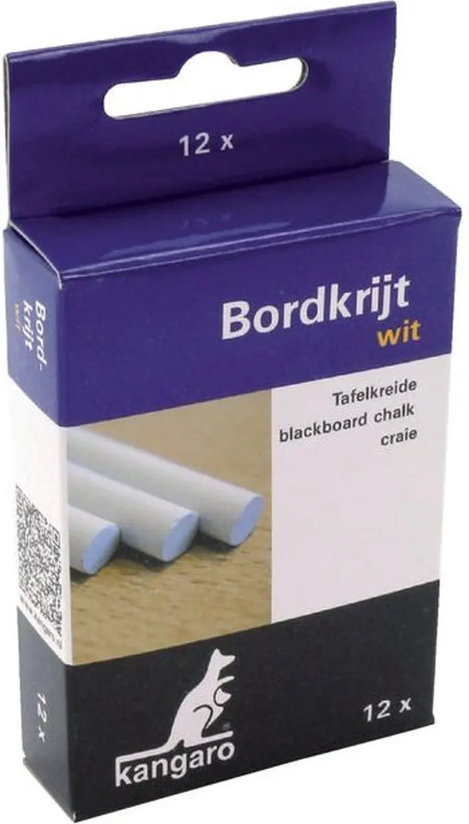 Kangaro Schoolbordkrijt Wit - 12 Stuks - afbeelding 6 van 6