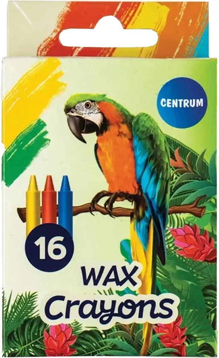 Centrum Waskrijtjes 48 Stuks - 16 Kleuren - 9cm