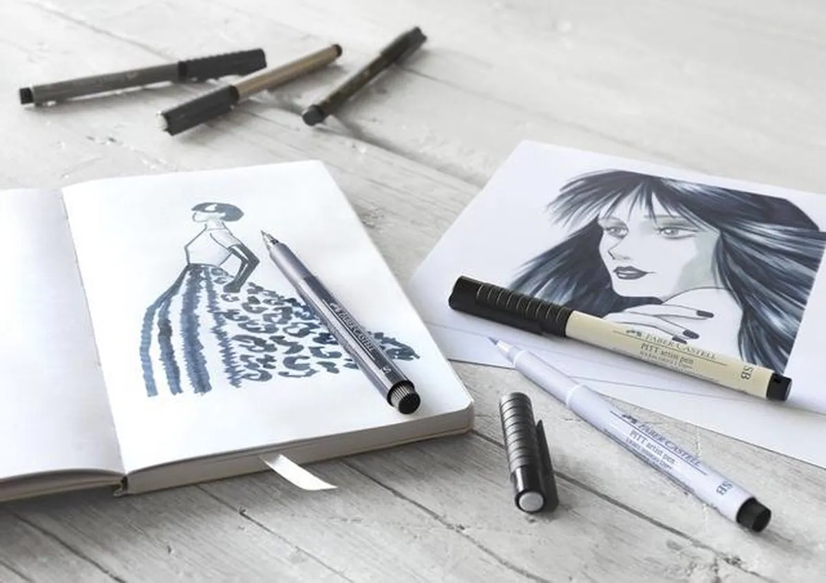 Faber-Castell Pitt Artist Pen Soft Brush FC-167804 - 4 Stuks Assorti