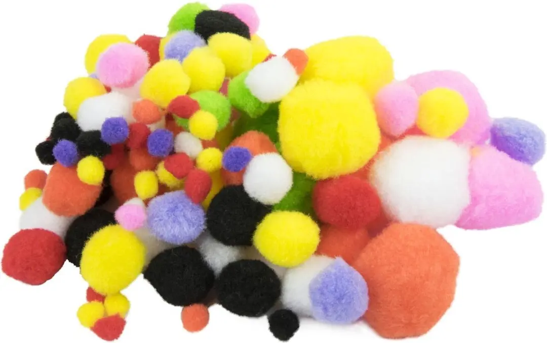 Craft Pompons Meerkleurig
