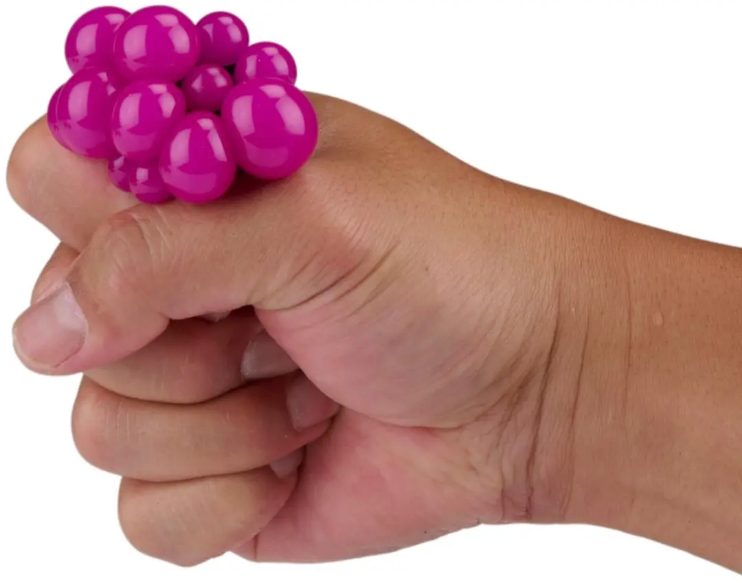 Eddy Toys Mesh Stressbal Sleutelhanger - Donkerblauw