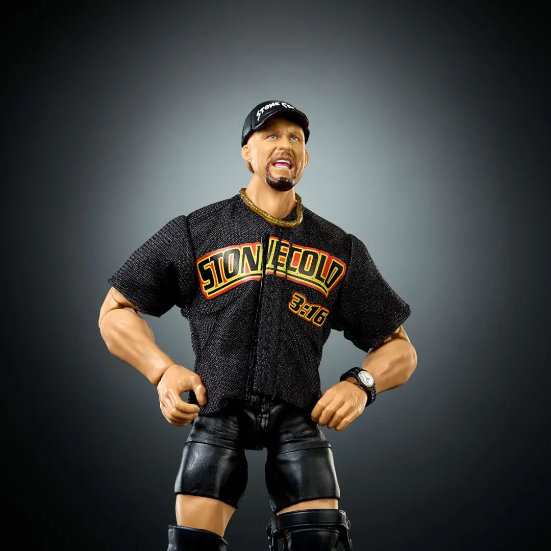 Mattel WWE Elite Collection Stone Cold Steve Austin Actiefiguur JHT52 - Meerkleurig