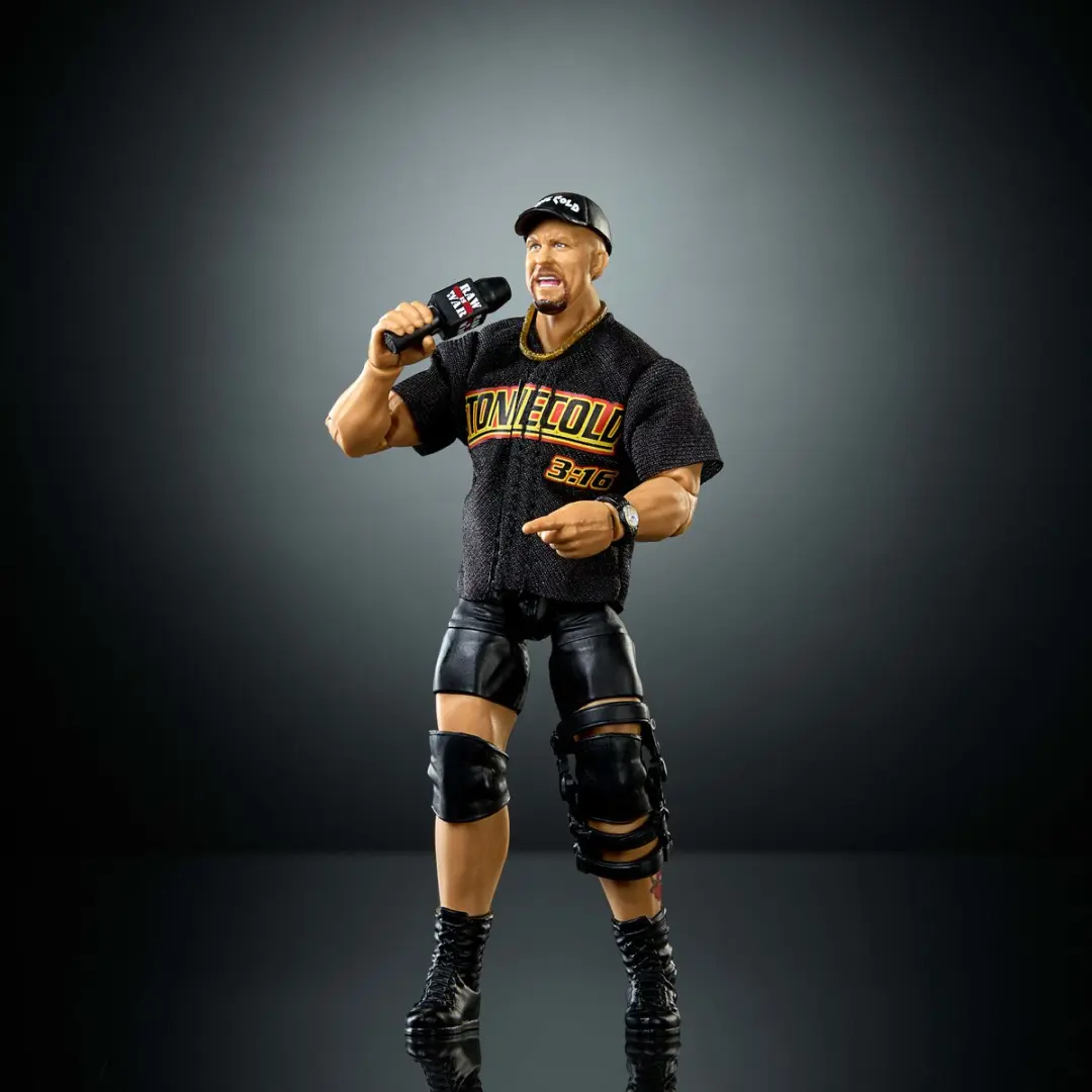 Mattel WWE Elite Collection Stone Cold Steve Austin Actiefiguur JHT52 - Meerkleurig