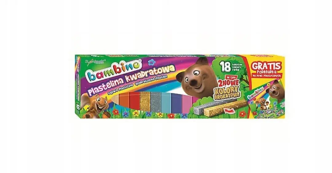Bambino Kneedbare Klei - 20 Kleuren (incl. Glitter)