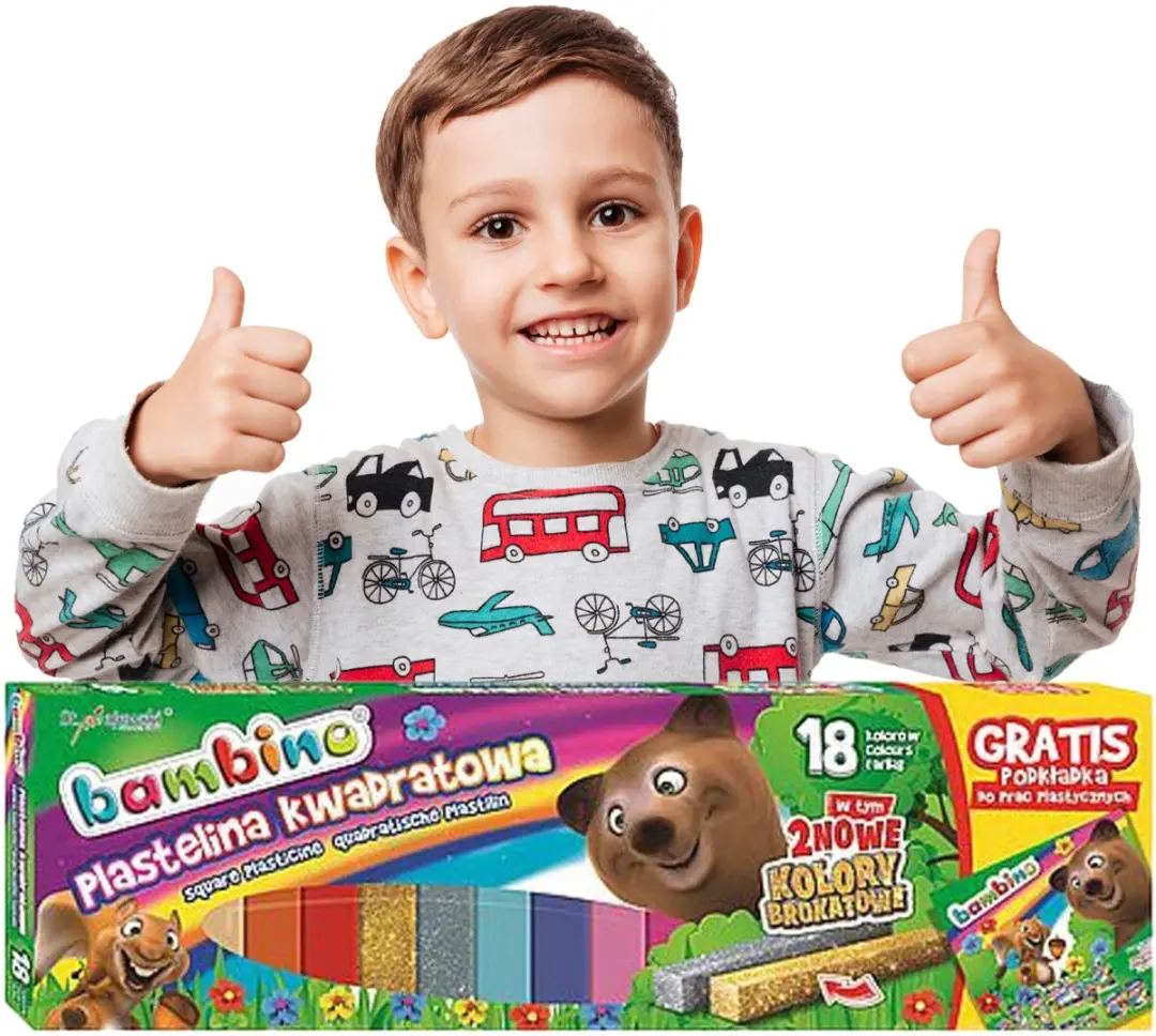 Bambino Kneedbare Klei - 20 Kleuren (incl. Glitter)