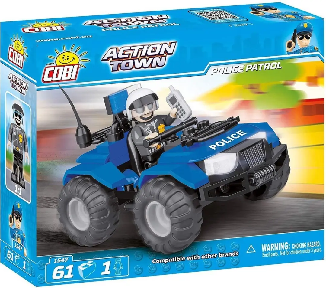 Cobi Action Town 1547 ATV Police Patrol