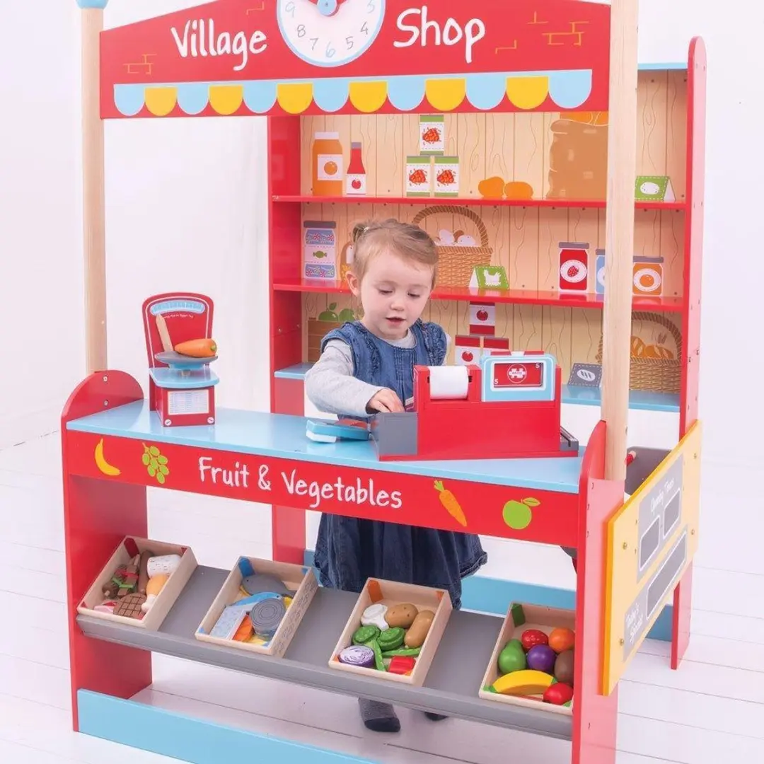 BigJigs Village Shop - Speelgoedwinkel Multicolor