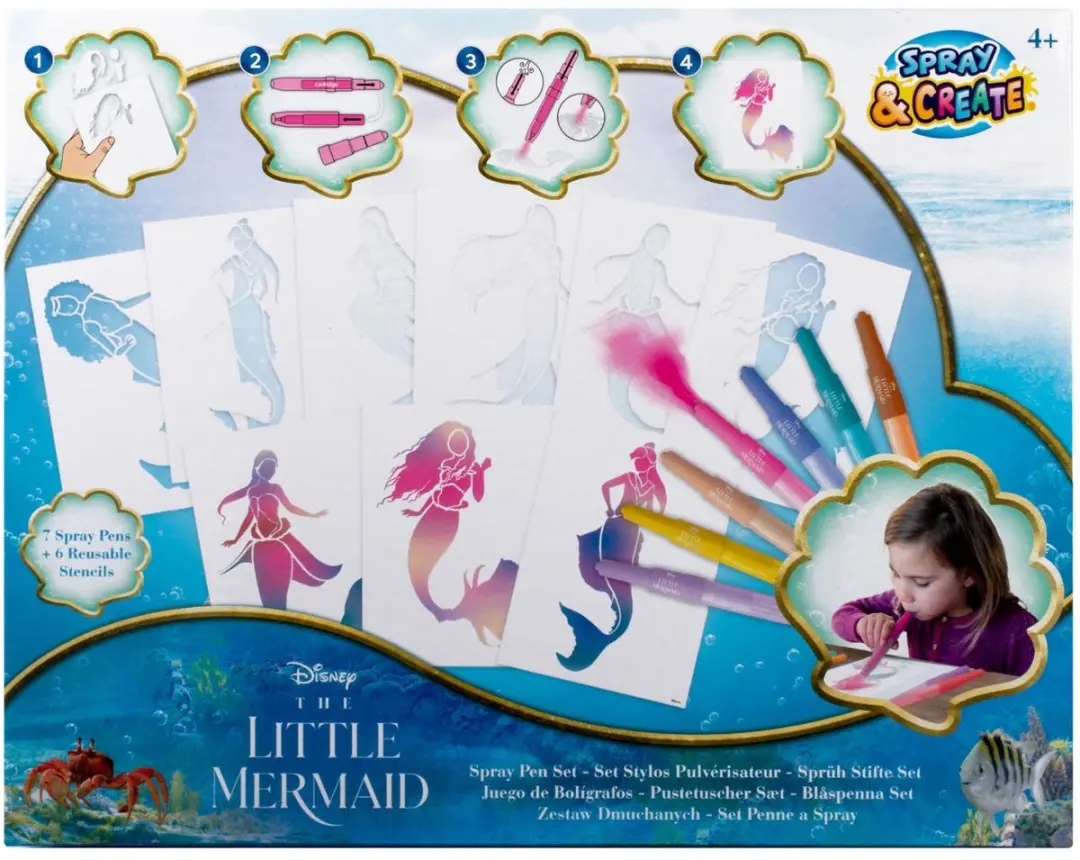 Disney Little Mermaid Spraypen Set