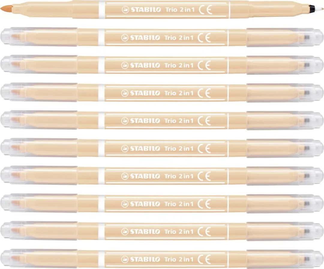 STABILO Trio 2-in-1 Marker & Fineliner Abrikoos