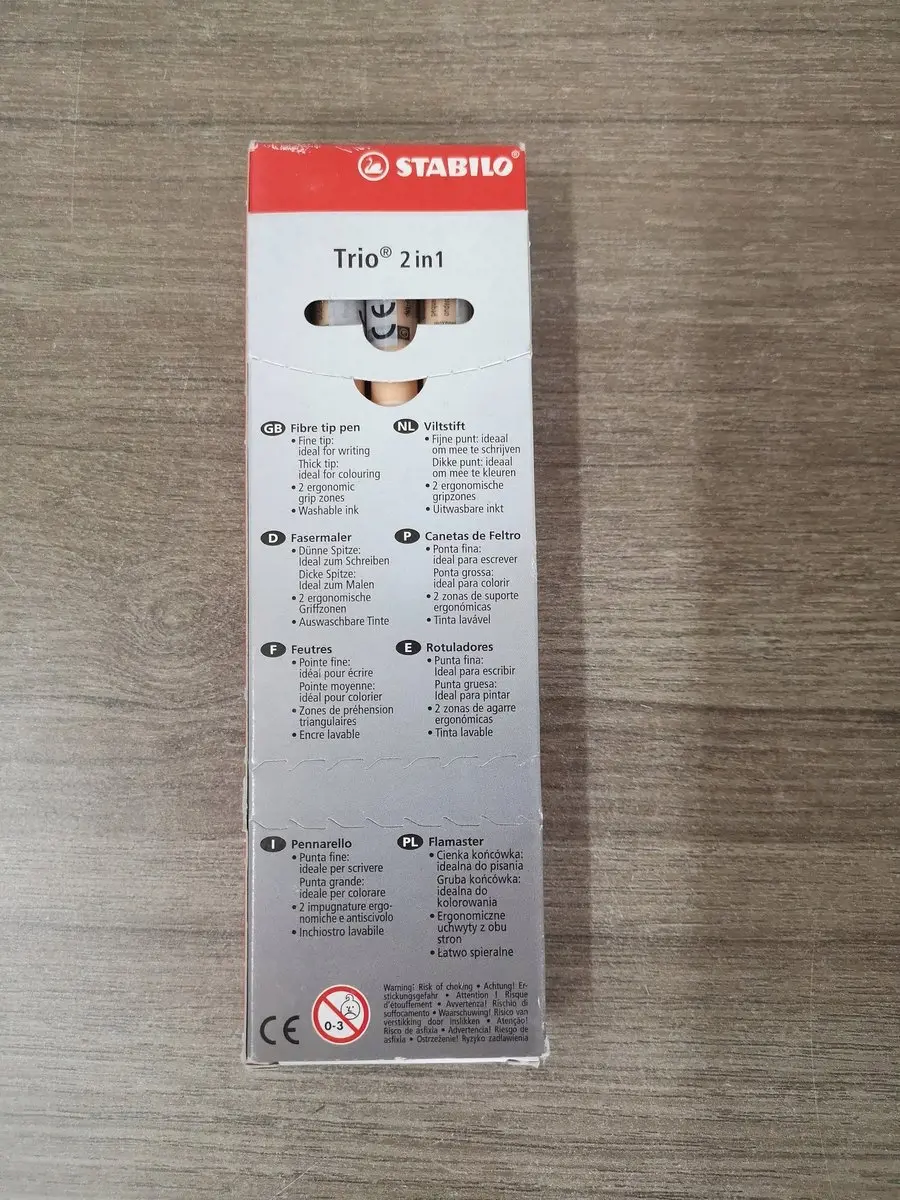 STABILO Trio 2-in-1 Marker & Fineliner Abrikoos - 10 Stuks